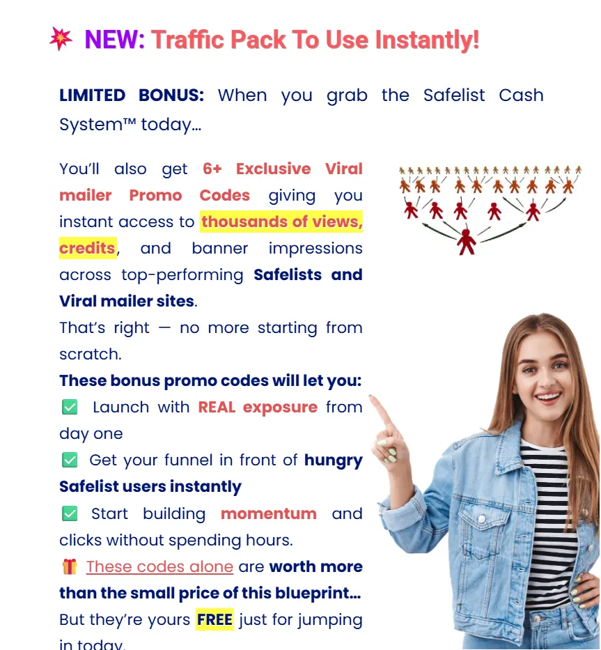 Safelist Cash System