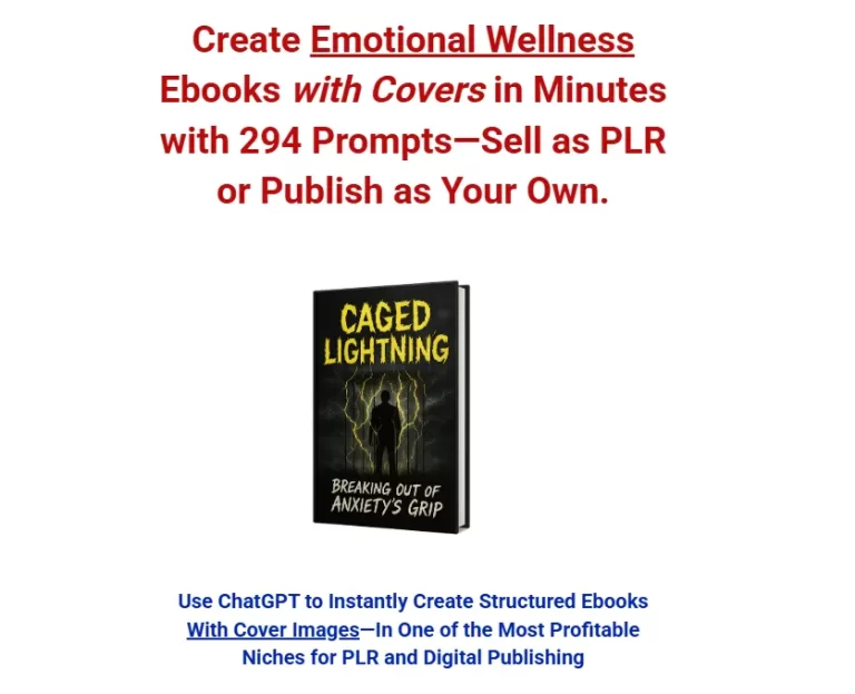 294 Prompts for Emotional Wellness PLR Ebooks