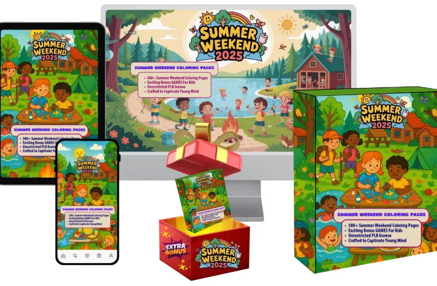 Summer Coloring Pages (PLR)