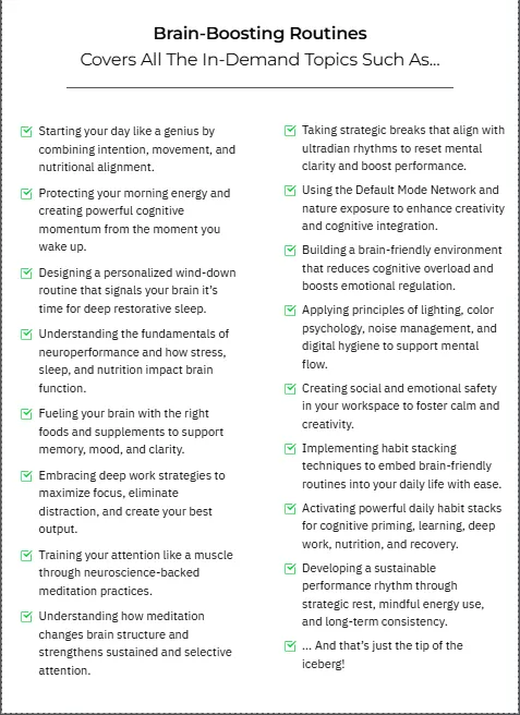 Brain-Boosting Routines Review