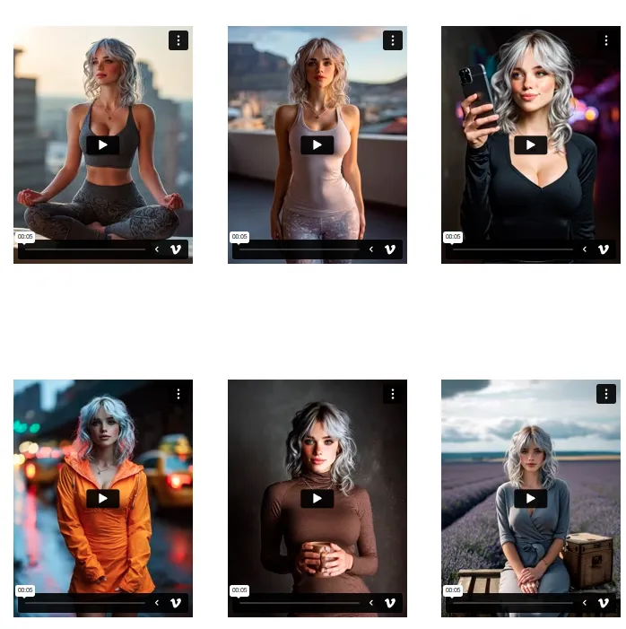 472 Prompts for Female-Influencer Videos