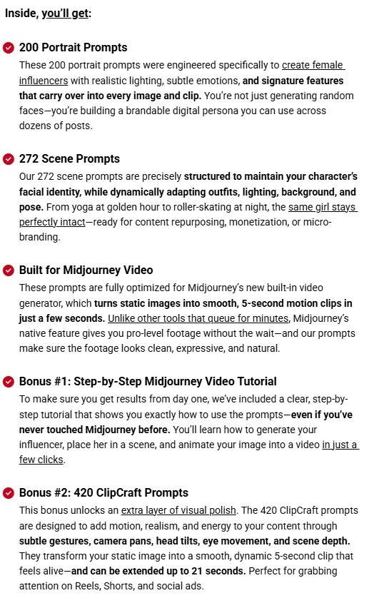 472 Prompts for Female‑Influencer Videos Review